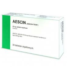 Zdjęcie produktu - Aescin 0,02 g - 30 tabletek DELFARMA 