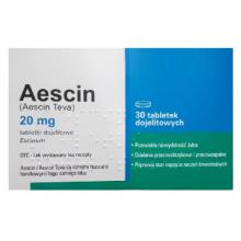 Zdjęcie produktu - AESCIN 20 mg, 30 tabletek (INPHARM)