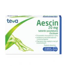 Zdjęcie produktu - AESCIN 20 mg, 90 tabletek