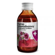 Zdjęcie produktu - AFLOFARM Syrop Prawoślazowy z malinami i cynkiem, 100 ml