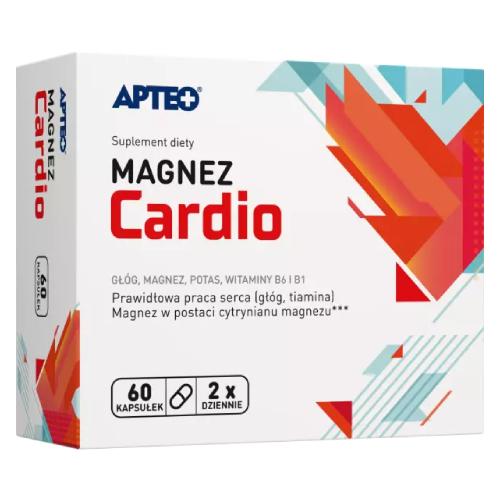 Miniaturka artykułu - Magnez Cardio + witamina B6 APTEO, 60 kapsułek