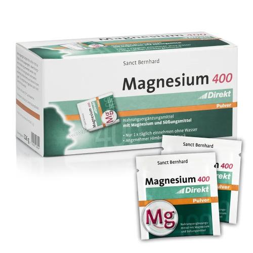 Miniaturka artykułu - Magnez Direkt 400mg, 60 saszetek x 2,1g