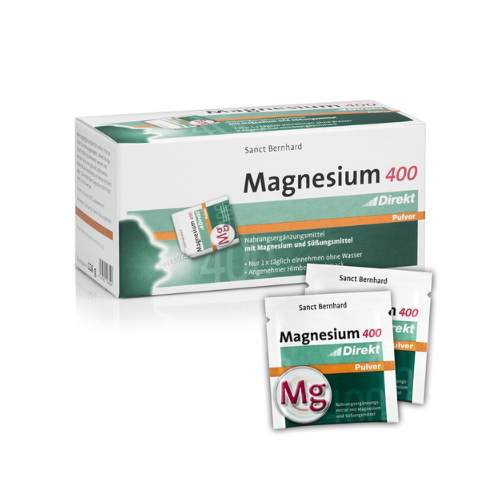 Miniaturka artykułu - Magnez Direkt 400mg, 60 saszetek x 2,1g