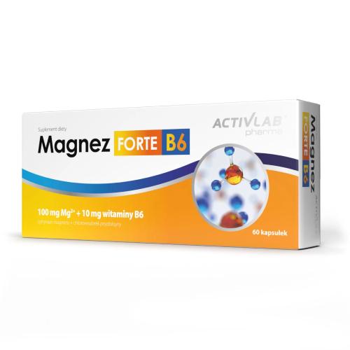 Miniaturka artykułu - ACTIVLAB Magnez Forte B6, 60 kaps.