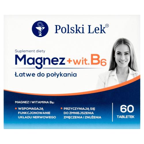 Magnez + Witamina B6 - 60 tabletek