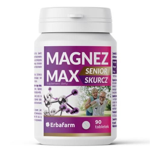 Miniaturka artykułu - MagnezMax Senior Skurcz, 90 tabl.