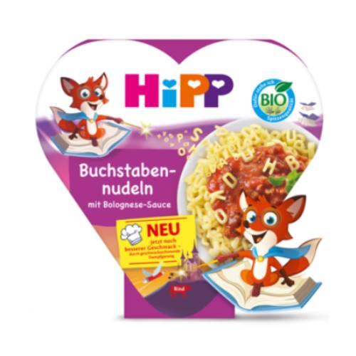 Miniaturka artykułu - HiPP BIO Makaronowe literki z sosem Bolognese, 250 g