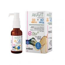 Zdjęcie produktu - VITADIET Akavit Witamina D3 4000 IU + K2 100 &micro;g, 29,4ml 