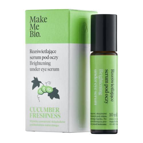 Miniaturka artykułu - Make Me Bio Cucumber Freshness Rozświetlające serum pod oczy- roller, 10 ml