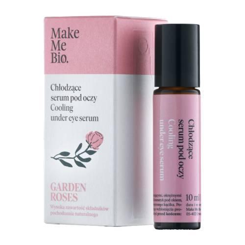 Miniaturka artykułu - Make Me Bio Garden Roses Chłodzące serum pod oczy roller, 10 ml  KR&Oacute;TKA DATA 31.08.2026