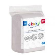 Zdjęcie produktu - AKUKU Płatki kosmetyczne dla niemowląt, 60 szt.