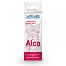 Zdjęcie produktu - MILAPHARM AlcoTest Jednorazowy test do badania zawartości alkoholu w wydychanym powietrzu, 1szt.