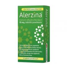 Zdjęcie produktu - Alerzina 10 mg Lek przeciwalergiczny, 10 tabletek powlekanych