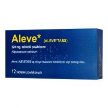 Zdjęcie produktu - Aleve 220 mg, 12 tabletek - lek przeciwb&oacute;lowy z naproksenem (Delfarma)