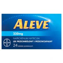 Zdjęcie produktu - Aleve 220 mg, 24 tabletki - lek przeciwb&oacute;lowy i przeciwzapalny