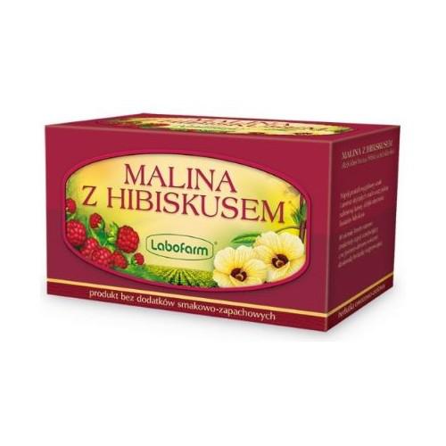 Miniaturka artykułu - Malina z hibiskusem Herbata owocowo- ziołowa, 20sasz.