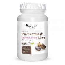 Zdjęcie produktu - ALINESS Czarny czosnek fermentowany 400mg, 100 kapsułek