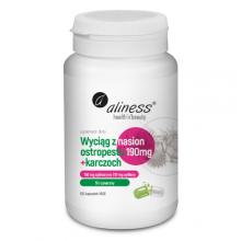 Zdjęcie produktu - Aliness Ekstrakt z nasion ostropestu + karczoch, 190mg x 100 kapsułek