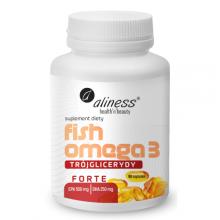 Zdjęcie produktu - Aliness Fish Omega 3 Forte Tr&oacute;jglicerydy, 90 kaps.