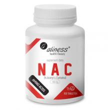 Zdjęcie produktu - Aliness NAC (N-Acetyl-L-Cysteina) 190 mg, 100 tabl.