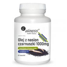 Zdjęcie produktu - ALINESS Olej z nasion czarnuszki 1000mg, 60 kapsułek