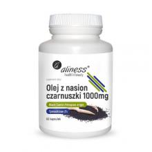 Zdjęcie produktu - ALINESS Olej z nasion czarnuszki 1000mg, 60 kapsułek