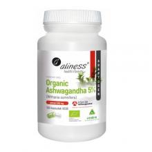 Zdjęcie produktu - ALINESS Organic Ashwagandha 5%, 100 kapsułek