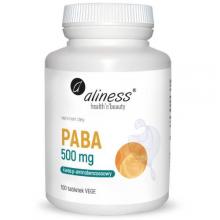 Zdjęcie produktu - Aliness PABA (Kwas P-aminbenzoesowy) 500 mg, 100 tabl.