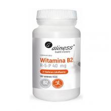 Zdjęcie produktu - Aliness Witamina B2 R-5-P 40 mg, 100 tabl.