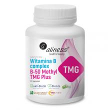 Zdjęcie produktu - ALINESS witaminaB-50 Complex methyl TMG plus - 100 kaps.
