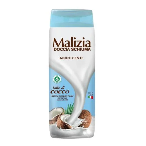 Miniaturka artykułu - Malizia Aksamitny żel pod prysznic Kokos, 300 ml