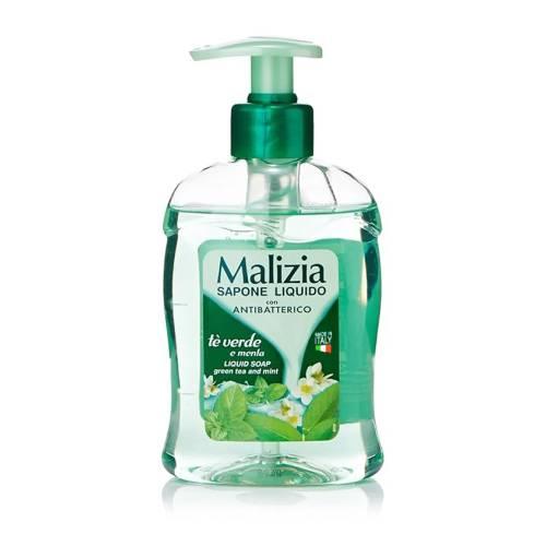 Miniaturka artykułu - Malizia Mydło w Płynie Zielona Herbata i Mięta, 300 ml