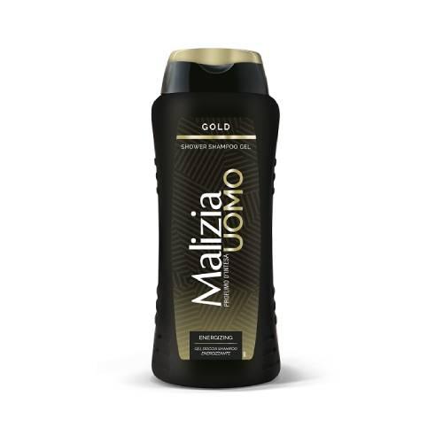 Miniaturka artykułu - Malizia Uomo Gold męski żel pod prysznic i szampon 2w1, 250 ml