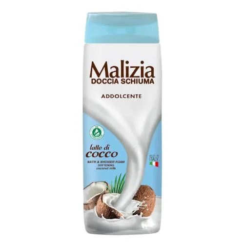 Miniaturka artykułu - Malizia Aksamitny żel pod prysznic Kokos, 300 ml
