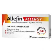 Zdjęcie produktu - ALLEFIN ALLERGY 5mg, 10 tabletek powlekanych