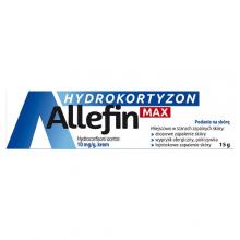 Zdjęcie produktu - Allefin Max Hydrokortyzon Krem 10 mg/g, 15 g - lek z hydrokortyzonem