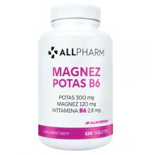 Zdjęcie produktu - Allnutrition Allpharm Magnez Potas B6, 120 tabl.