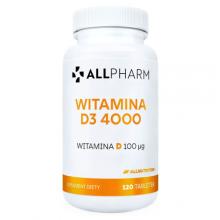 Zdjęcie produktu - Allnutrition Allpharm Witamina D3 4000, 120 tabl.