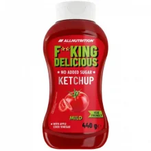 Zdjęcie produktu - Allnutrition Fitking Delicious Ketchup, 440 g KR&Oacute;TKA DATA 21.11.2026