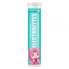 Zdjęcie produktu - Allnutrition Kids Electrolytes Elektrolity dla dzieci o smaku malinowo-truskawkowym, 20 tabl. musujących