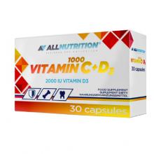 Zdjęcie produktu - Allnutrition Vitamin C 1000 + D3, 30 kapsułek