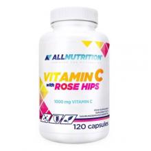 Zdjęcie produktu - Allnutrition Vitamin C with Rose Hips Witamina C z dziką r&oacute;żą, 120 kaps.