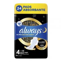 Zdjęcie produktu - ALWAYS Ultra Secure Night Podpaski, 24szt.