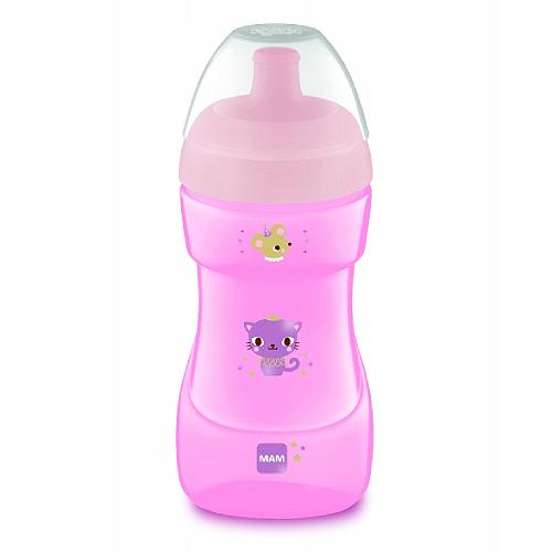 Miniaturka artykułu - MAM 12m+ Kubek niekapek Sport Cup 330ml R&Oacute;ŻOWY