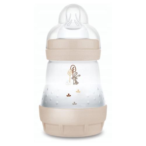Miniaturka artykułu - MAM Perfect Start Butelka antykolkowa 0m+ 160ml kremowa