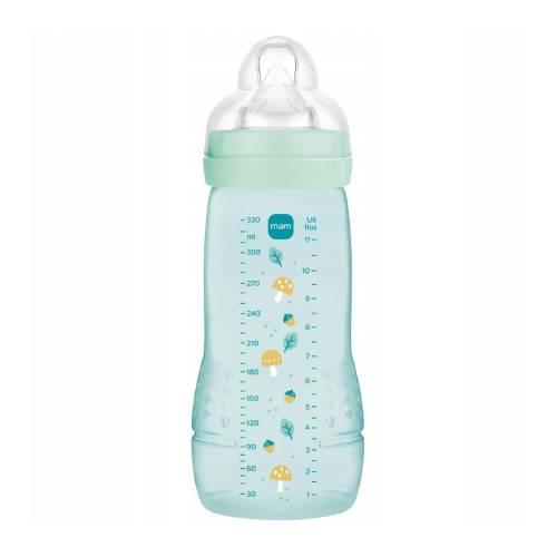 Miniaturka artykułu - MAM Baby Butelka Easy Active Antykolkowa szybki przepływ 4m+, 330 ml