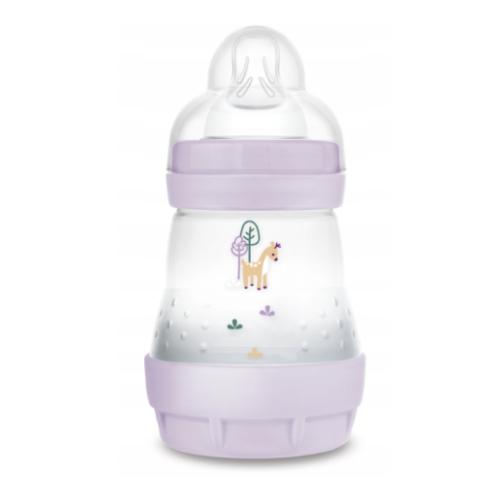 Miniaturka artykułu - MAM Perfect Start Butelka antykolkowa 0m+ 160ml fioletowa