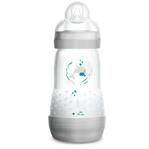 Miniaturka artykułu - MAM Butelka antykolkowa PC Anti-Colic szara, 260 ml