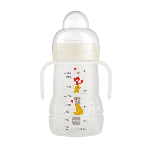 Miniaturka artykułu - MAM Butelka treningowa Trainer + z ustnikiem, 220ml 