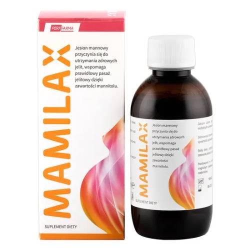 Miniaturka artykułu - Mamilax płyn, 200ml - Wspomaga normalizację pracy jelit